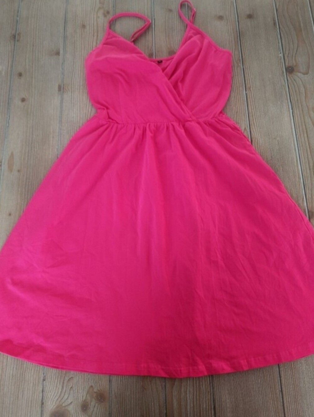 Vibrant Pink Sleeveless Dress Womans Small